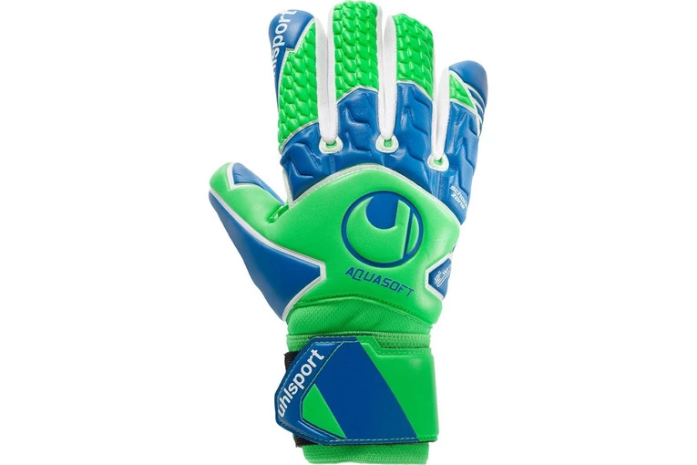 Uhlsport Aquasoft HN Keepershandschoen Groen/blauw Unisex 1 Uhlsport Aquasoft HN Keepershandschoen Groen/blauw Unisex