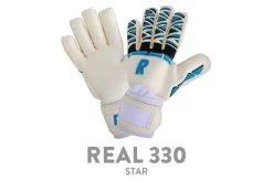 Real 330 Star Keepershandschoen Wit/blauw