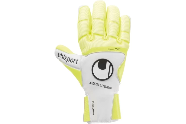 Uhlsport Pure Alliance Absolutgrip HN Keepershandschoen Wit/geel 1 Uhlsport Pure Alliance Absolutgrip HN Keepershandschoen Wit/geel