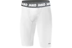 Jako Short Tight Compressiebroek Wit Heren