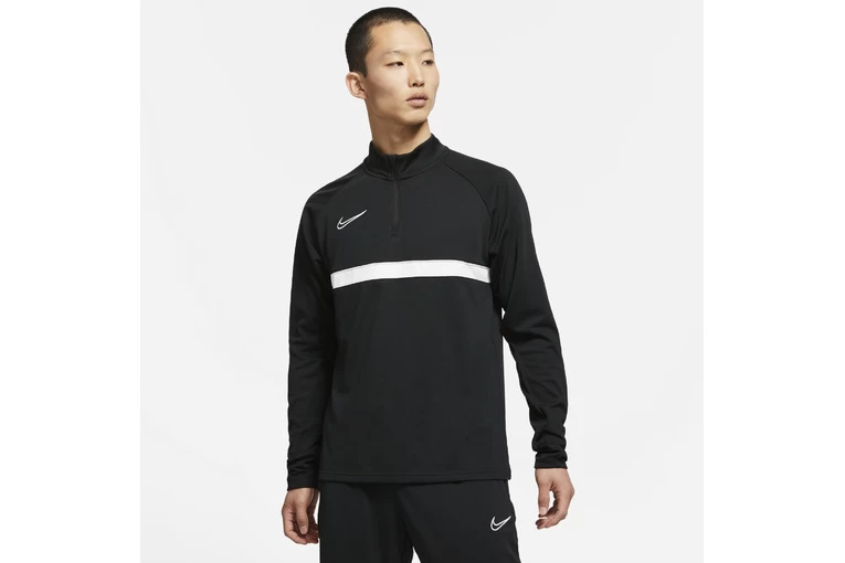 Nike Dry Fit Academy Ziptop Zwart/wit Heren 1 Nike Dry Fit Academy Ziptop Zwart/wit Heren
