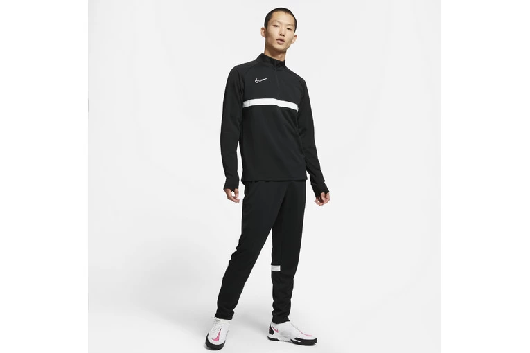 Nike Dry Fit Academy Ziptop Zwart/wit Heren 3 Nike Dry Fit Academy Ziptop Zwart/wit Heren - Afbeelding 3