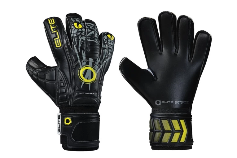 Elite Vibora Keepershandschoen Zwart/geel 1 Elite Vibora Keepershandschoen Zwart/geel