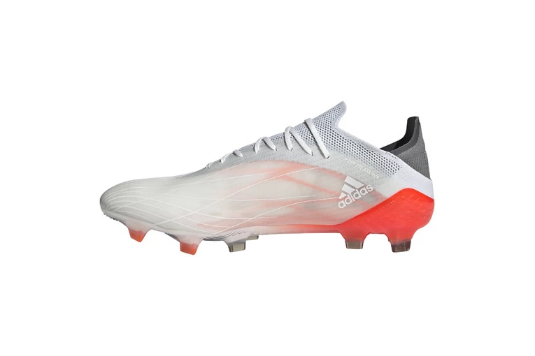 Adidas X Speedflow.1 FG Voetbalschoen Wit/iron Metallic/solar Red 2 Adidas X Speedflow.1 FG Voetbalschoen Wit/iron Metallic/solar Red - Afbeelding 2