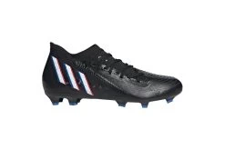 Adidas Predator Edge.3 FG Voetbalschoen Zwart/wit/blue Rush