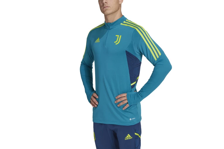 Adidas Juventus Condivo 22 Training Sweatshirt Active Teal Heren 2 Adidas Juventus Condivo 22 Training Sweatshirt Active Teal Heren - Afbeelding 2