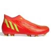 Adidas Predator Edge.3 FG Veterloze Voetbalschoen Solar Red/groen