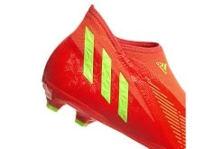 Adidas Predator Edge.3 FG Veterloze Voetbalschoen Solar Red/groen -Winkel voor professionele voetbaluitrusting 37101160 6