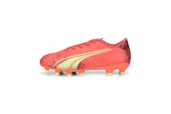 Puma ULTRA Play FG/AG Voetbalschoenen Fiery Coral-Fizzy Light-Puma Black KIDS