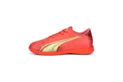 Puma ULTRA Play IT Voetbalschoenen Fiery Coral-Fizzy Light-Puma Black KIDS