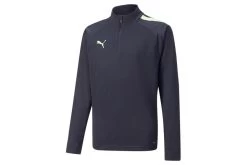 Puma TeamLIGA 1/4 Zip Top Sweatshirt Blauw KIDS