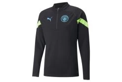 Puma Manchester City FC 22/23 1/4zip Trainingstop Zwart Heren