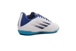 Adidas X Speedflow.4 IN Voetbalschoen Wit/blauw -Winkel voor professionele voetbaluitrusting 37104091 3
