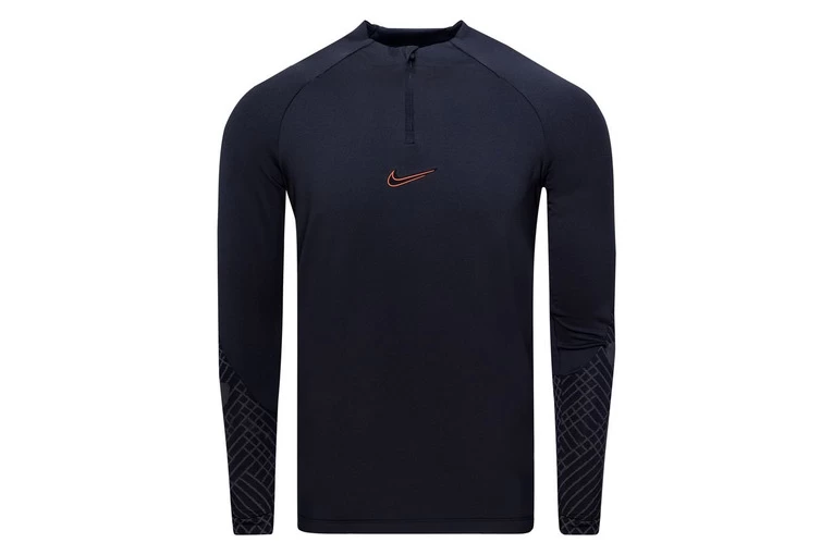 Nike Dri-FIT Strike Drill Trainingstop Zwart/oranje Heren 1 Nike Dri-FIT Strike Drill Trainingstop Zwart/oranje Heren