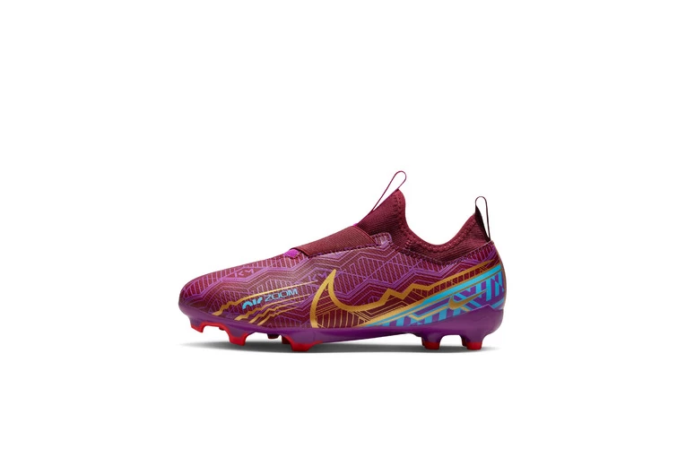 Nike Jr. Mercurial Zoom Vapor 15 Academy KM FG/MG Voetbalschoenen Dark Beetroot/mtlc Vivid Gold KIDS 2 Nike Jr. Mercurial Zoom Vapor 15 Academy KM FG/MG Voetbalschoenen Dark Beetroot/mtlc Vivid Gold KIDS - Afbeelding 2