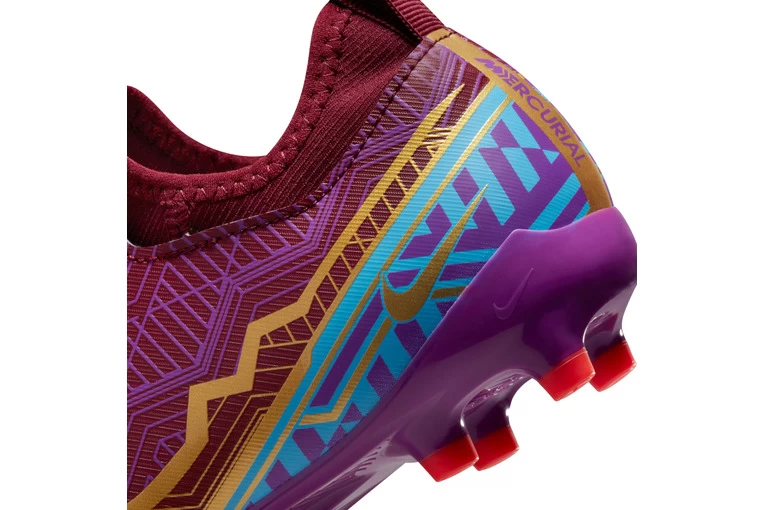 Nike Jr. Mercurial Zoom Vapor 15 Academy KM FG/MG Voetbalschoenen Dark Beetroot/mtlc Vivid Gold KIDS 6 Nike Jr. Mercurial Zoom Vapor 15 Academy KM FG/MG Voetbalschoenen Dark Beetroot/mtlc Vivid Gold KIDS - Afbeelding 6