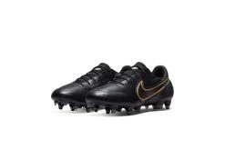 Nike Tiempo Legend 9 Elite SG-Pro AC Voetbalschoenen Zwarrt/metallic Gold -Winkel voor professionele voetbaluitrusting 37105432 3