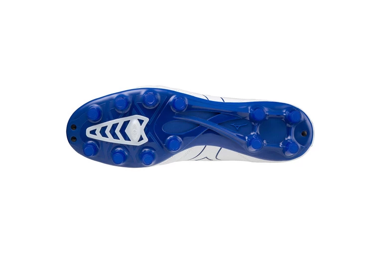 Mizuno Morelia Neo III PRO Gras Voetbalschoenen Wit/blauw Heren 2 Mizuno Morelia Neo III PRO Gras Voetbalschoenen Wit/blauw Heren - Afbeelding 2