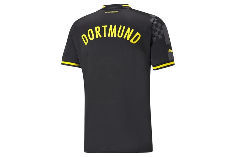 Puma Borussia Dortmund Uit 22/23 Replica Jersey Puma Black-Asphalt Heren 2 Puma Borussia Dortmund Uit 22/23 Replica Jersey Puma Black-Asphalt Heren - Afbeelding 2