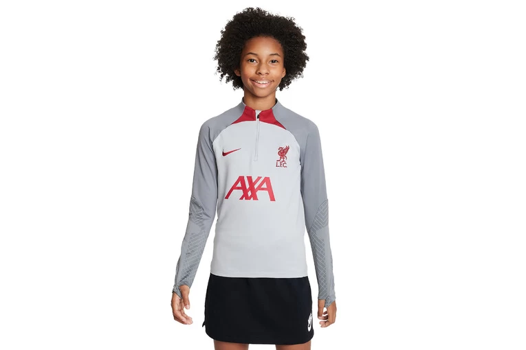 Nike Liverpool FC Strike Sweatshirt Wolf Grey/Smoke Grey/Tough Red 1 Nike Liverpool FC Strike Sweatshirt Wolf Grey/Smoke Grey/Tough Red