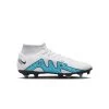 Nike Zoom Mercurial Superfly 9 Academy SG-Pro Anti-Clog Traction Voetbalschoenen Wit/Pink Blast/Baltic Blue Heren