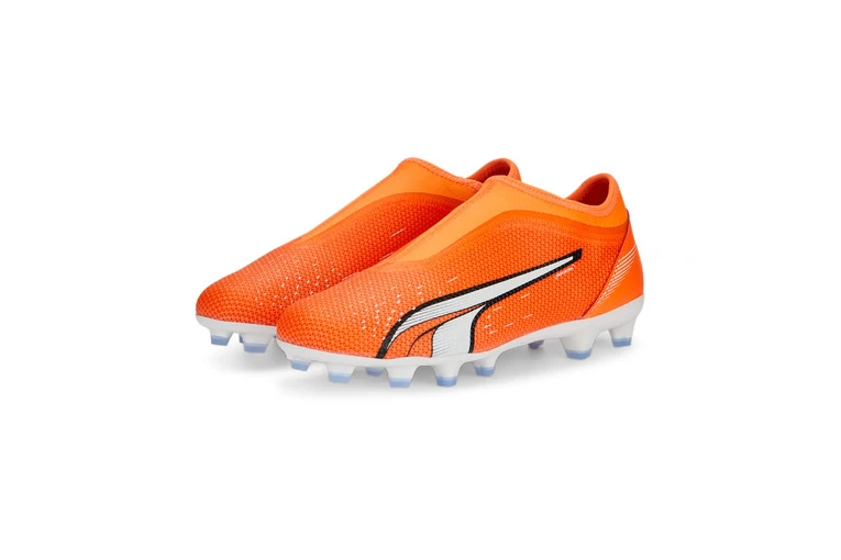 Puma ULTRA Match LL FG/AG Voetbalschoenen Ultra Orange-PUMA White-Blue Glimmer KIDS 3 Puma ULTRA Match LL FG/AG Voetbalschoenen Ultra Orange-PUMA White-Blue Glimmer KIDS - Afbeelding 3
