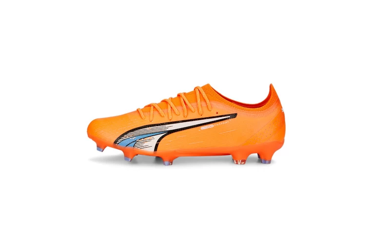 Puma ULTRA ULTIMATE FG/AG Voetbalschoenen Ultra Orange-PUMA White-Blue Glimmer Heren 2 Puma ULTRA ULTIMATE FG/AG Voetbalschoenen Ultra Orange-PUMA White-Blue Glimmer Heren - Afbeelding 2