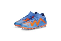 Puma Jr. FUTURE Match Create FG/AG Voetbalschoen Blue Glimmer/oranje KIDS -Winkel voor professionele voetbaluitrusting 37111003 3