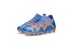 Puma FUTURE Pro FG/AG Voetbalschoenen Blue Glimmer-PUMA White-Ultra Orange KIDS -Winkel voor professionele voetbaluitrusting 37111005 3