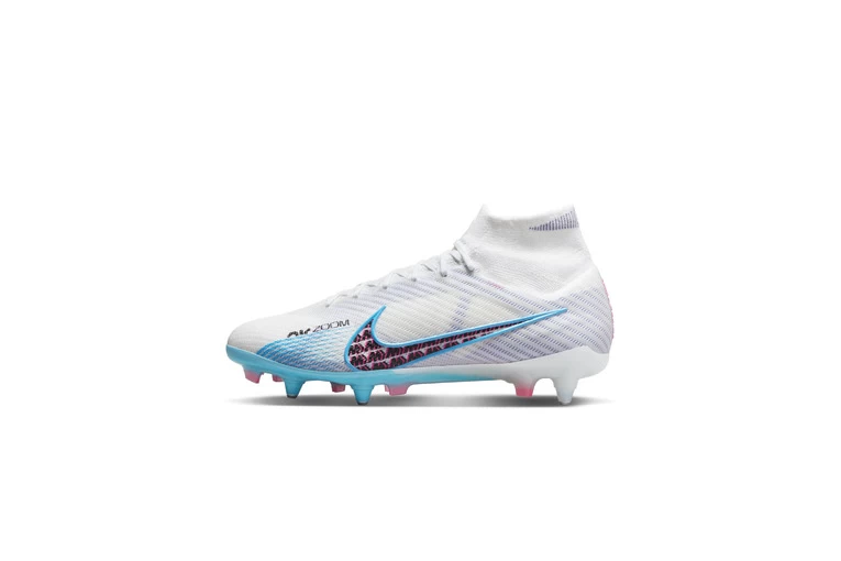 Nike Zoom Mercurial Superfly 9 Elite SG-Pro Anti-Clog Traction Voetbalschoenen Wit/Pink Blast/Indigo Haze/Baltic Blue Heren 2 Nike Zoom Mercurial Superfly 9 Elite SG-Pro Anti-Clog Traction Voetbalschoenen Wit/Pink Blast/Indigo Haze/Baltic Blue Heren - Afbeelding 2