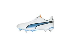 Puma King Ultimate MxSG Voetbalschoen Wit/blue Glimmer/oranje