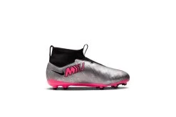 Nike Jr. Zoom Mercurial Superfly 9 Academy XXV MG Voetbalschoenen Metallic Silver/Zwart/Volt/Hyper Pink KIDS