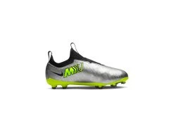 Nike Jr. Zoom Mercurial Vapor 15 Academy XXV MG Voetbalschoenen Metallic Silver/Zwart/Volt KIDS