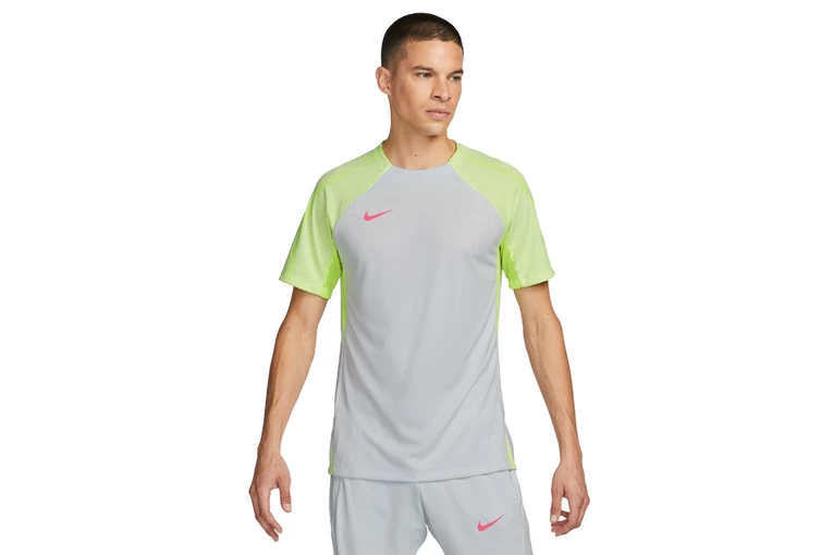 Nike Dri-FIT Strike Voetbalshirt Pure Platinum/Volt/Barely Volt/Hyper Pink Heren 1 Nike Dri-FIT Strike Voetbalshirt Pure Platinum/Volt/Barely Volt/Hyper Pink Heren